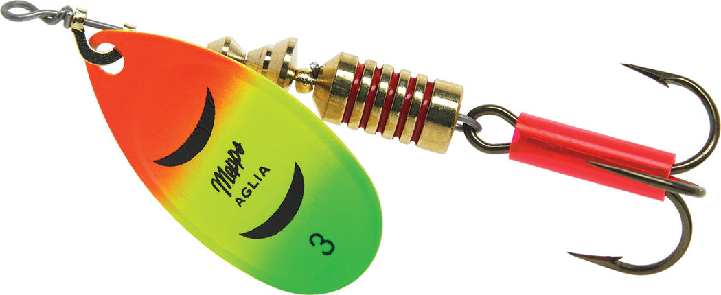 Aglia Spinner #3 Plain Treble Fishing Lure - Premium Bass & Trout Fishing Gear for Freshwater & Saltwater Anglers
