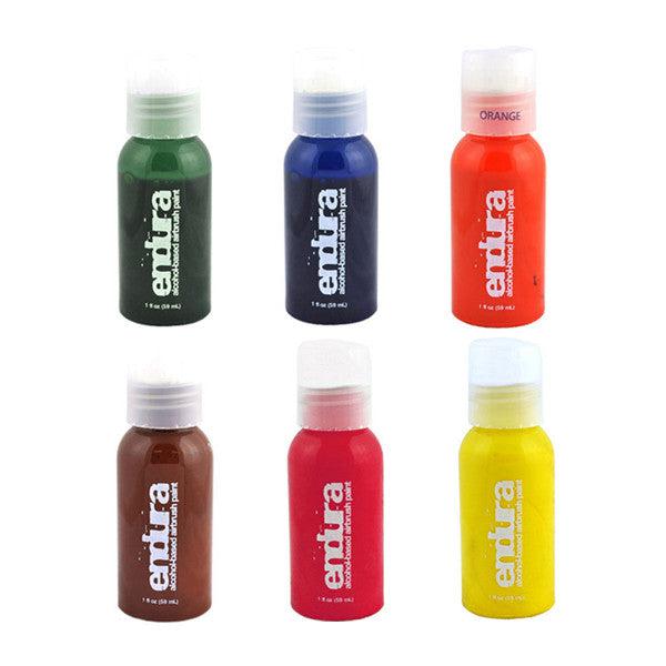 Professional Endura Airbrush Liquid for Body Art - High-Quality European Formula for Tattoo & Face Painting - Perfect for Halloween, Cosplay & Special Effects Makeup