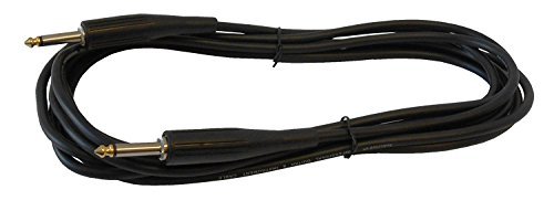 Audio2000'S ADC204G 1/4 Inch Straight-to-Straight Instrument Cable - 20ft Premium Electric Guitar, Bass, Mandolin & Pro Audio Cable for Live Performances, Studio Recording & Stage Use