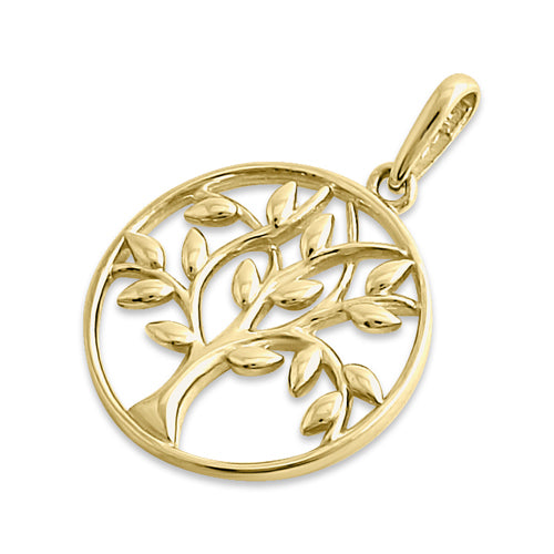 14K Yellow Gold Tree of Life Pendant Necklace for Women - Elegant Nature-Inspired Jewelry Gift for Birthday, Anniversary & Special Occasions