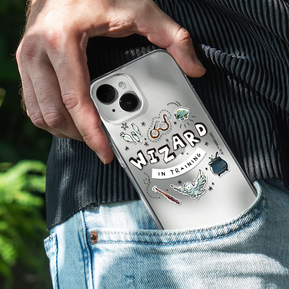 Official Harry Potter Licensed iPhone 14 PLUS Case - ERT GROUP Premium Protective Cover with Transparent Design & Perfect Fit - Great for Everyday Use, Travel, and Potterhead Fans