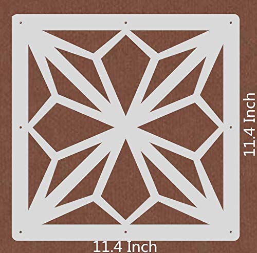 12-Piece White Hanging Room Divider - Wood-Plastic DIY Panel Screens for Partition Walls & Room Decoration (11.4x11.4 Inch) - Perfect for Home Office, Studio, Bedroom Privacy & Interior Design