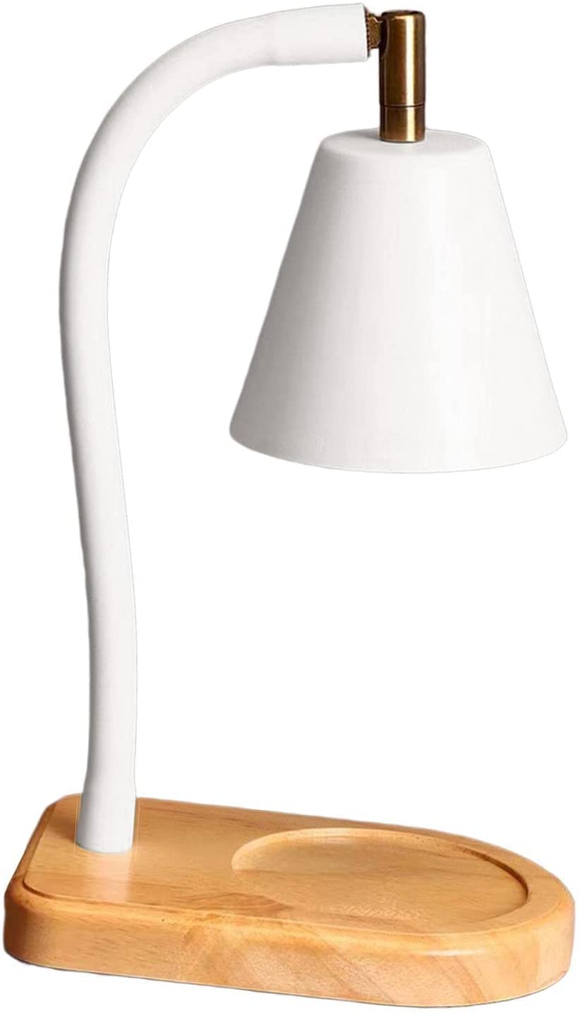 Premium Candle Warmer Lamp - Dimmable Wax Melter with Fragrance Diffuser, 220V Electric Wax Burner for Home, Bedroom, Office & Hotel Decor - Perfect for Aromatherapy, Relaxation & Ambiance Lighting (White)