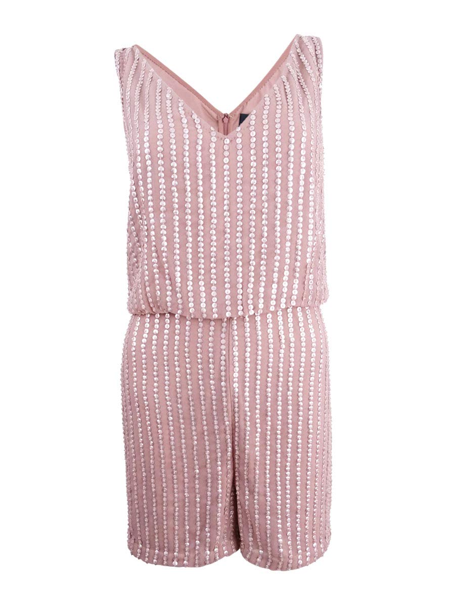Adrianna Papell Women's Romper Jumpsuit - Stylish One-Piece Outfit for Casual Wear, Summer Parties & Beach Vacations