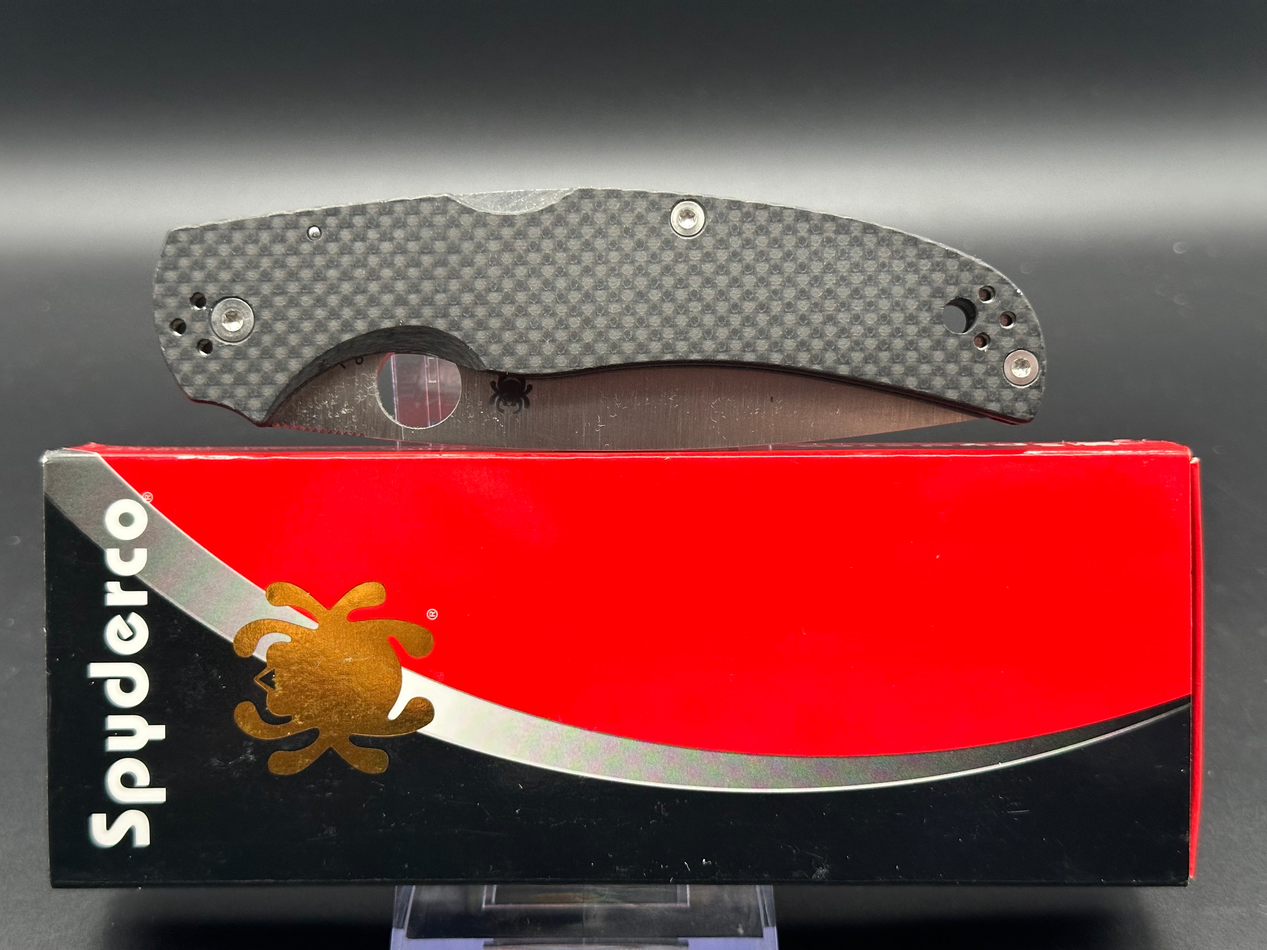 Spyderco Native Chief Lockback Knife - Carbon Fiber Handle, 4.08