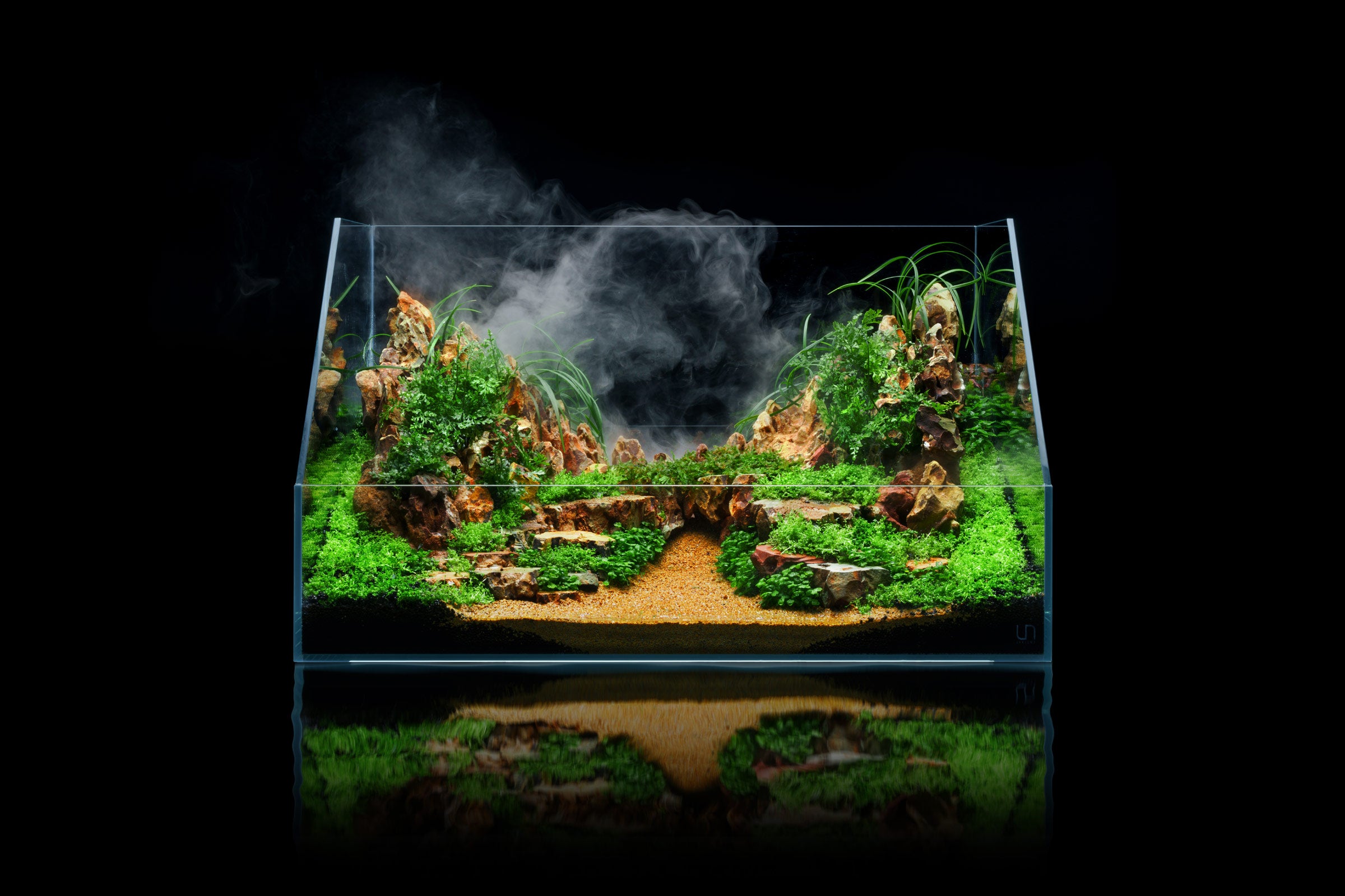UNS Paludarium Tank System - Premium Aquatic & Terrarium Habitat for Reptiles, Amphibians & Plants | Perfect for Vivariums, Paludariums & Bioactive Enclosures