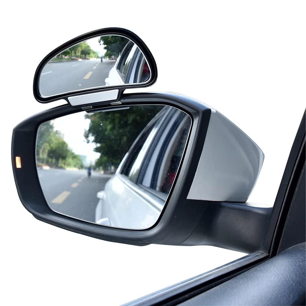 360 Degree Adjustable Wide Angle Car Side Mirrors - Blind Spot Elimination & Parking Assistance - Universal Fit for Cars, Trucks, SUVs - Perfect for Highway Driving and Tight Parking Spaces