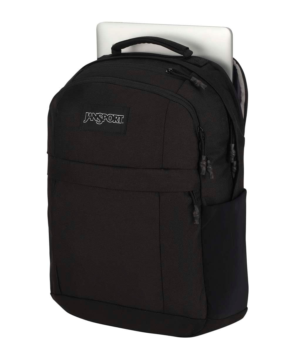 JanSport Landings Backpack - Durable Laptop Backpack for School & Travel, Black - Perfect for Students, Commuters & Outdoor Adventures