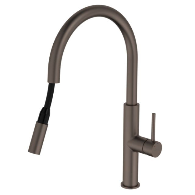 Caroma Liano II Pull-Out Kitchen Sink Faucet in Brushed Bronze Finish - Perfect for Modern Farmhouse & Contemporary Kitchen Designs