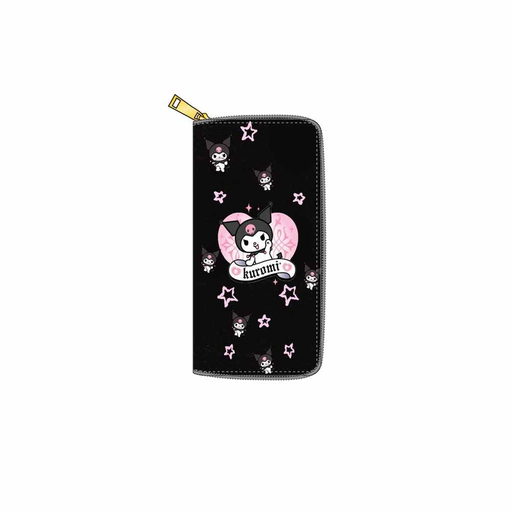 Kawaii Kumi PU Leather Wallet Purse for Women - Stylish Zipper Coin Pouch & Credit Card Holder - Perfect for Everyday Use, Travel, and Gift Giving