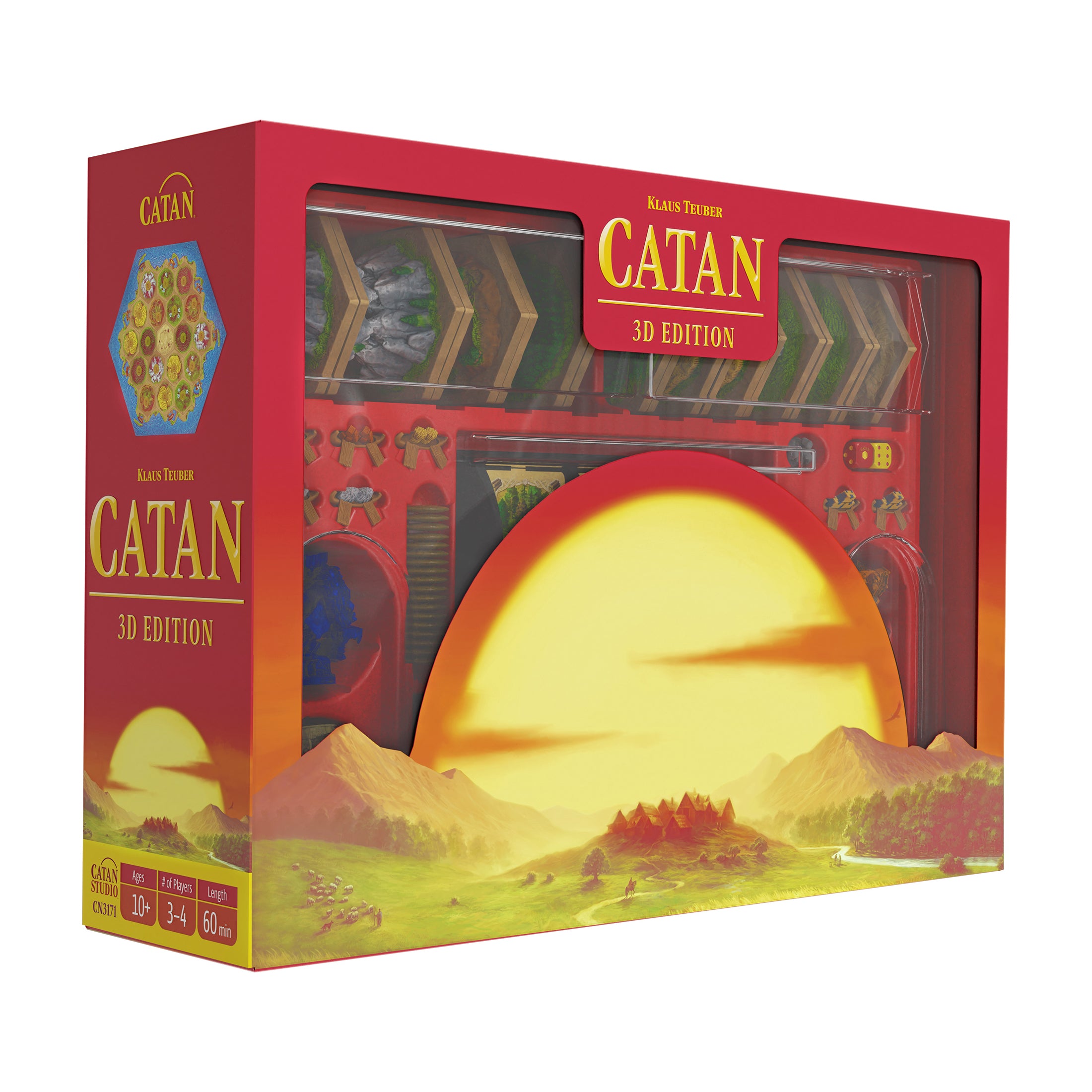Catan 3D Edition Deluxe - Handcrafted Strategy Board Game for Family Game Night & Adult Game Evenings