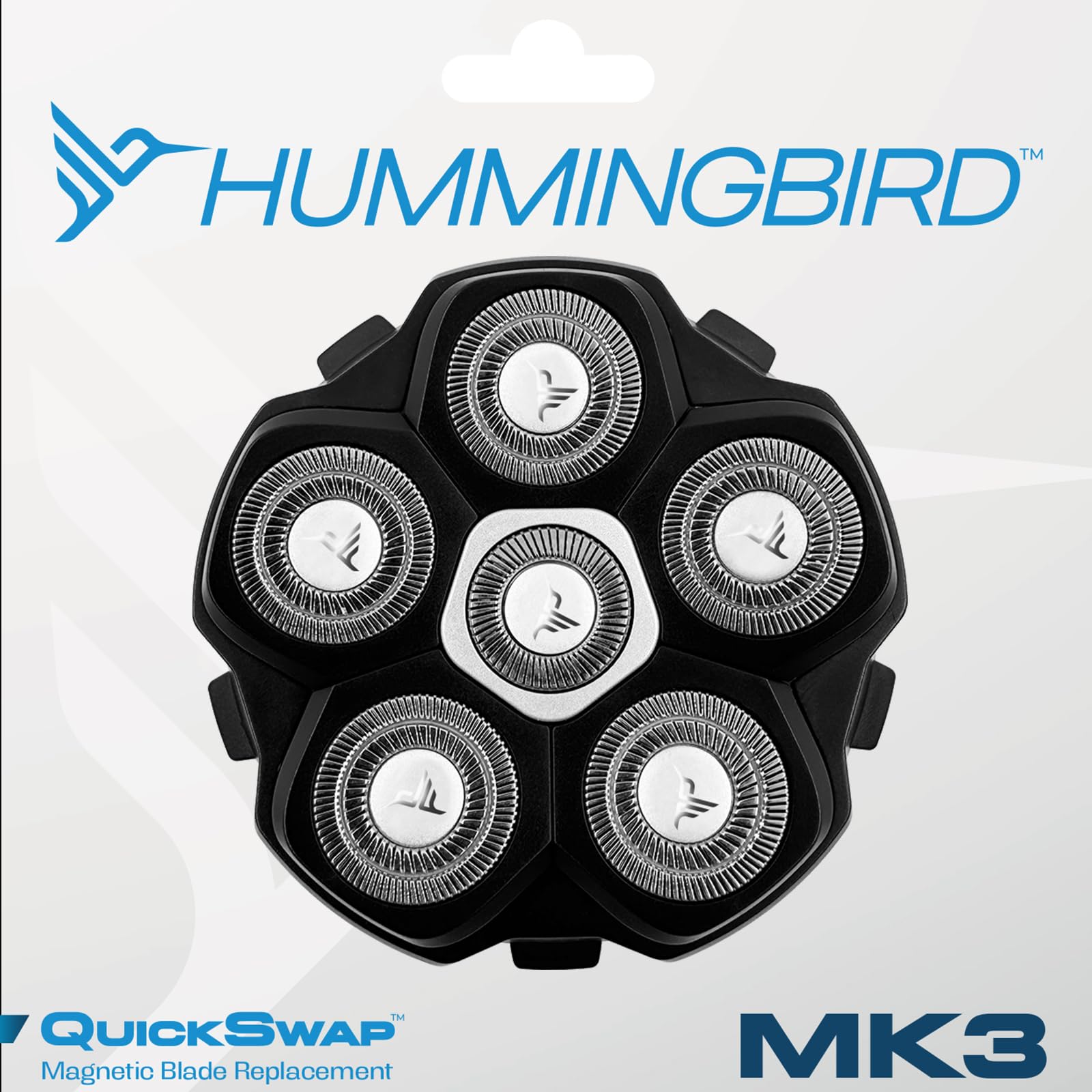 HUMMINGBIRD MK3 QuickSwap Replacement Blade Head - Genuine 6-Blade Refill with Magnetic Attachment | Hypoallergenic Stainless Steel Blades | Easy Installation for Smooth Shaving Experience | Perfect for Travel & Daily Grooming