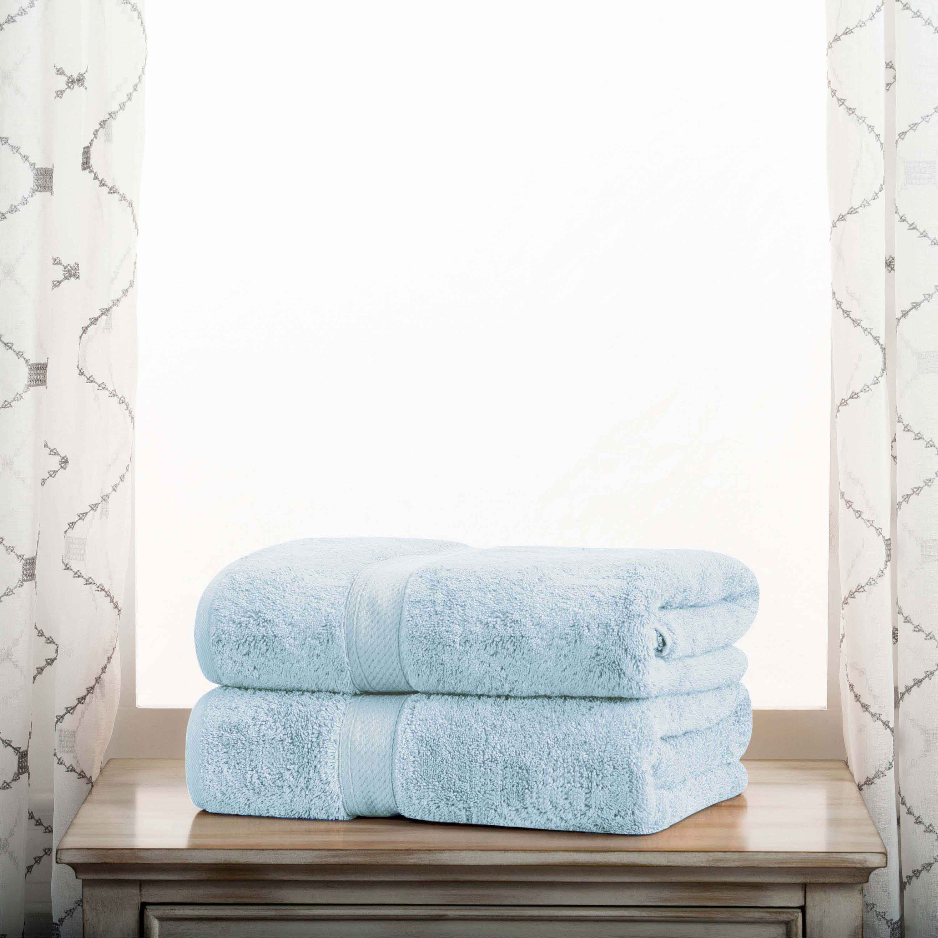 Premium Egyptian Cotton Bath Towel Set - Ultra Soft, Absorbent & Heavyweight 2-Piece Set for Spa, Bathroom & Luxury Home Use