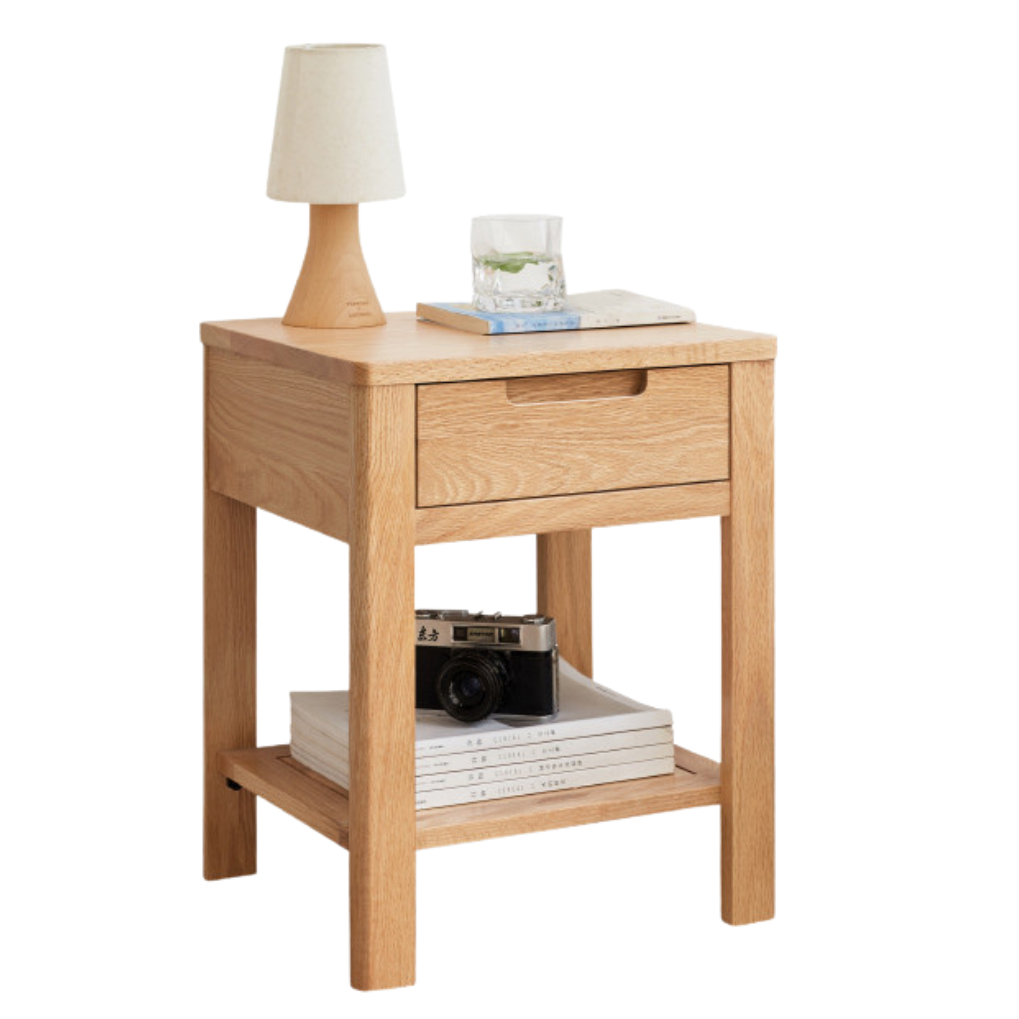 15.7x13.8x19.7 inch / 40x35x50сm / Natural Wood Color / bedside cabinet