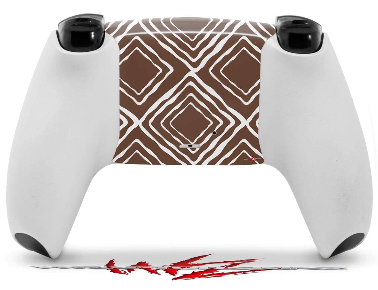 Sony PS5 DualSense Skin Wrap - Wavey Chocolate Brown for Gaming Protection