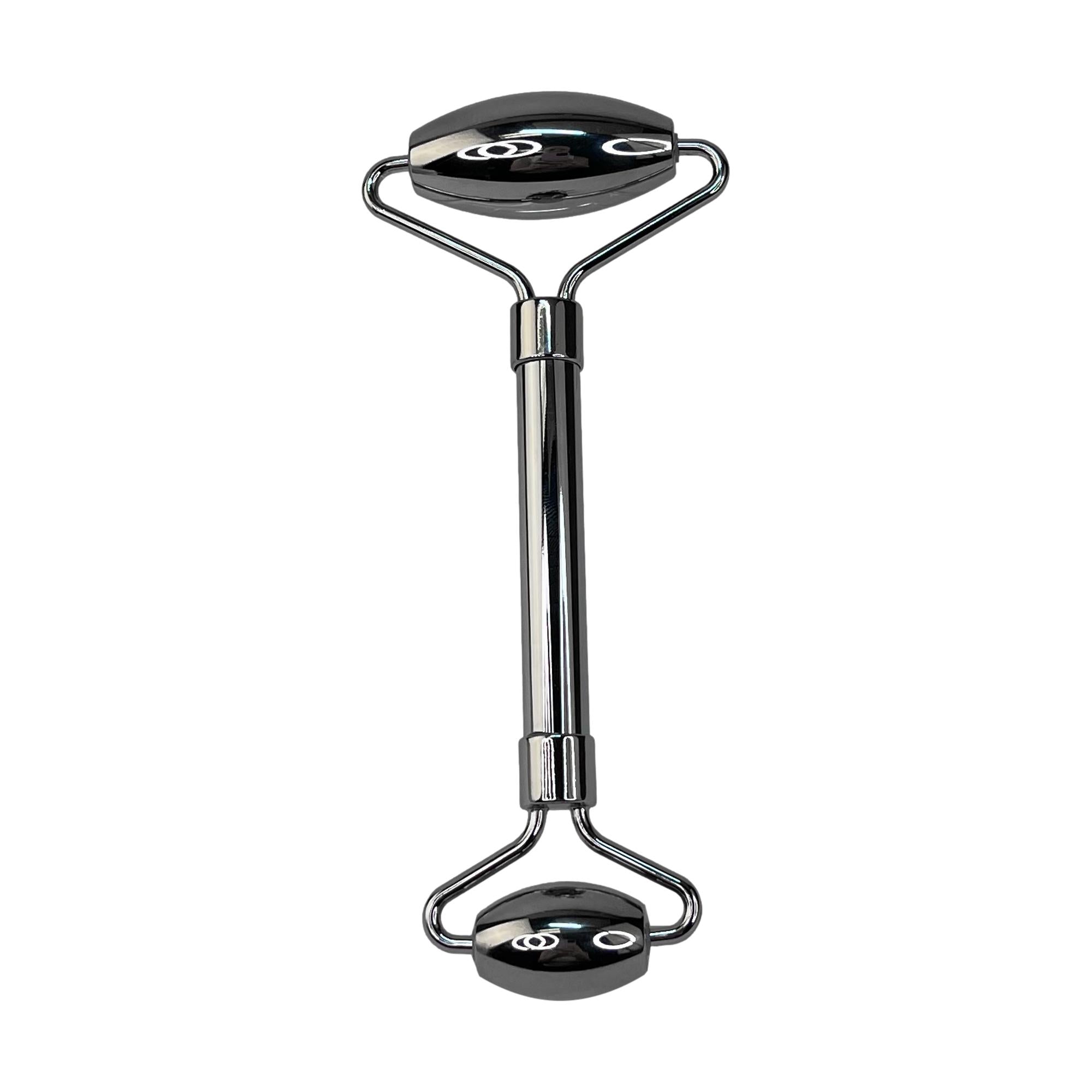 Stainless Steel Facial Roller for Skin Care - Reduce Puffiness & Wrinkles | Gua Sha Massage Tool for Face & Neck | Perfect for Morning Routine & Spa Night