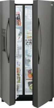 Frigidaire Gallery GRSC2352AD 22.3 Cu. Ft. 36-Inch Counter Depth Side by Side Refrigerator in Black Stainless Steel - Energy Efficient, Spacious Design for Modern Kitchens & Entertaining