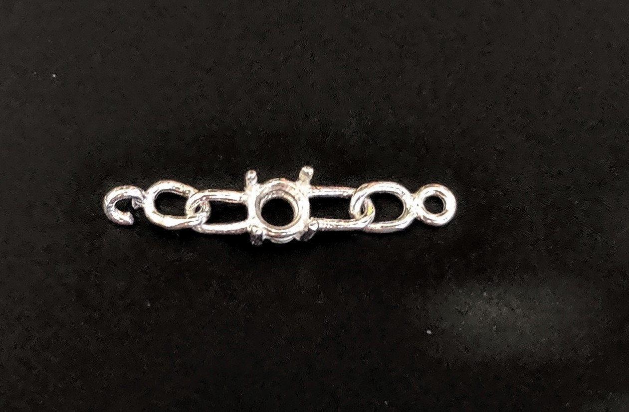 Solid Sterling Silver or 14kt Gold Chain Bracelet Link for 6-8mm Round Stones - DIY Jewelry Making Kit - Custom Handmade Beaded Bracelet for Women - Perfect for Gifts, Parties & Everyday Wear