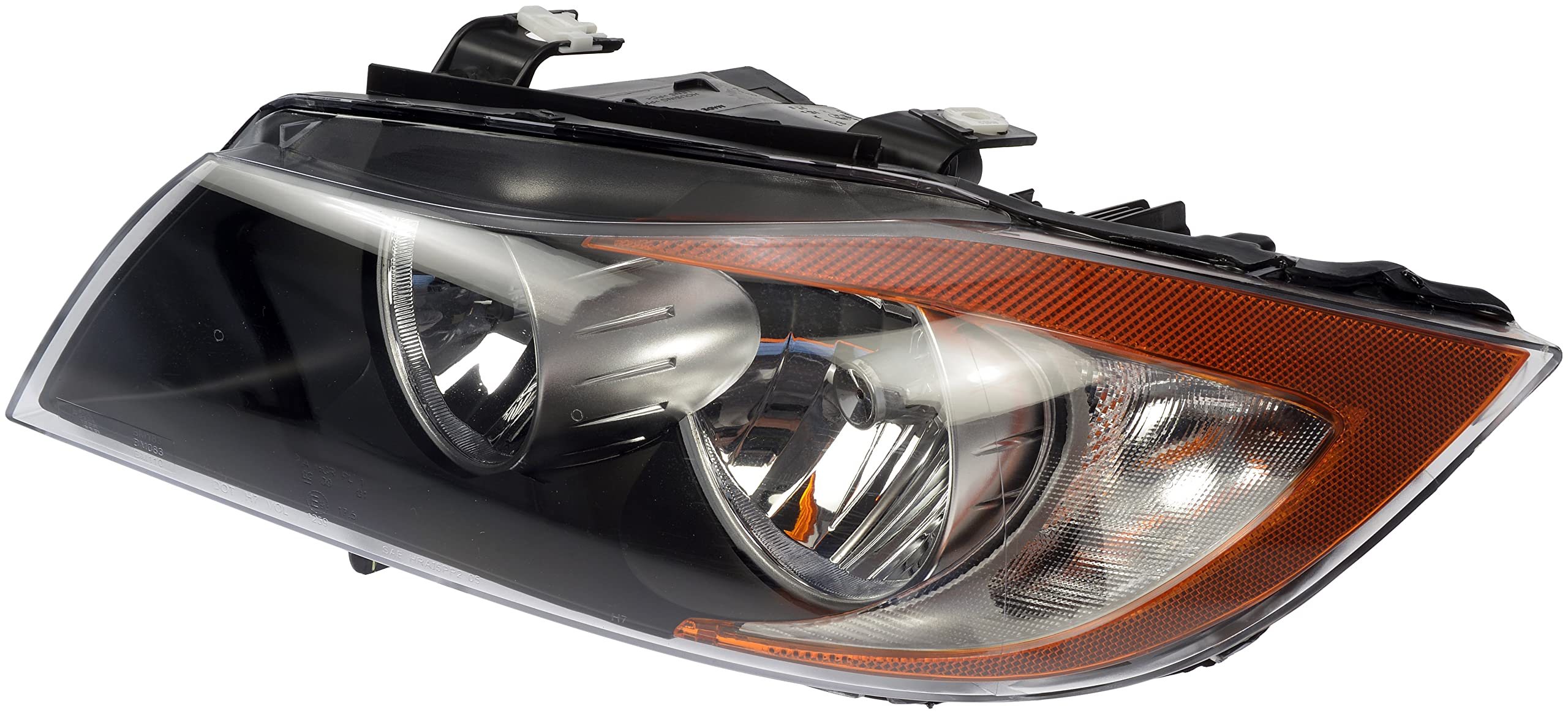 Dorman 1592394 Driver Side Headlight Assembly Replacement for BMW 3 Series 5 Series X3 X5 - Perfect for Night Driving & Foggy Conditions