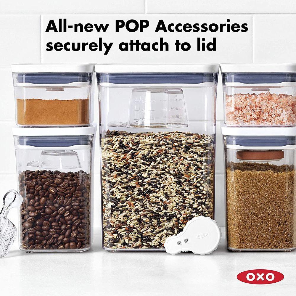 OXO Pop 2.0 3.5L Rectangular Pantry Storage Container - Airtight Food Container for Flour, Sugar, Pasta & Dry Goods - Perfect for Kitchen Pantry Organization & Food Preservation