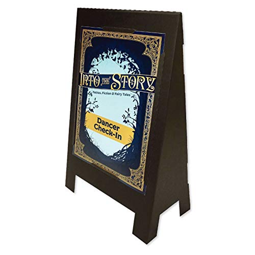 10 Pack A-Frame Sign Stands - Disposable Cardboard CoraSign for Sidewalk Advertising, Store Promotions & Event Displays