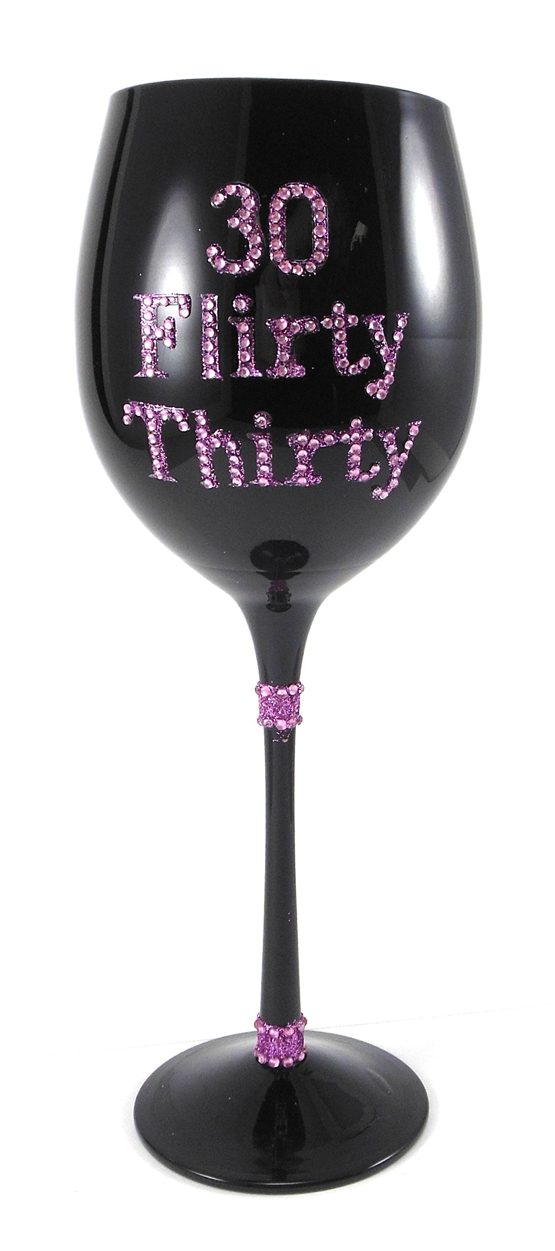 Sparkly 30th Birthday Wine Glass - Elegant & Fun for Celebrations, Parties, Bachelorette Nights & Special Occasions