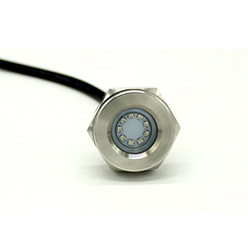 AMRW-DPLSS-BLUE Stainless Steel Drain Plug with LED Blue Light - Perfect for Bathroom Sink, Kitchen, and RV Drainage Systems