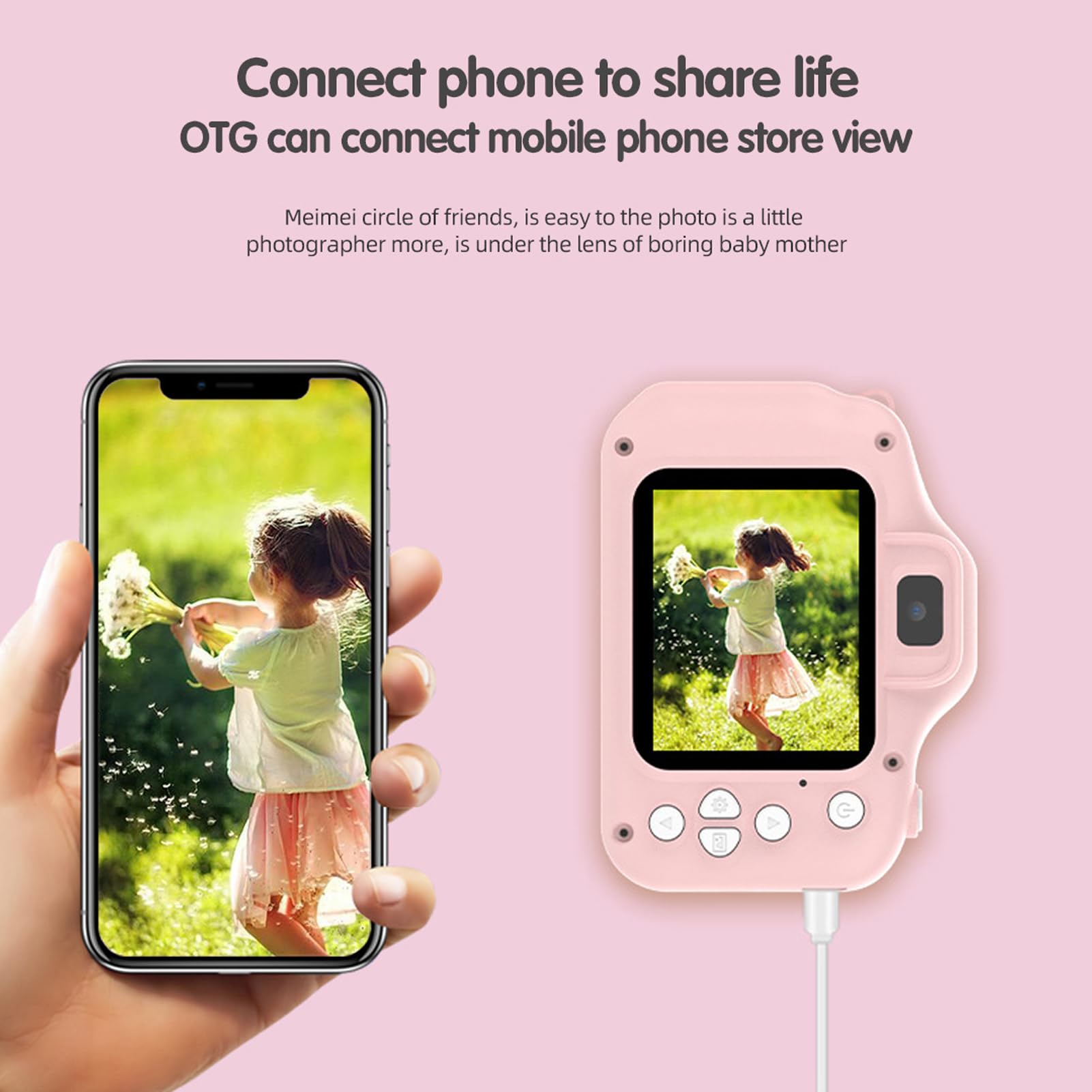 Andoer 1080P HD Kids Digital Camera - 48MP Dual Lens Selfie Camera with 2-inch IPS Screen for Boys & Girls Ages 3-12 | Perfect Birthday Gift, Christmas Present & Travel Companion for Children
