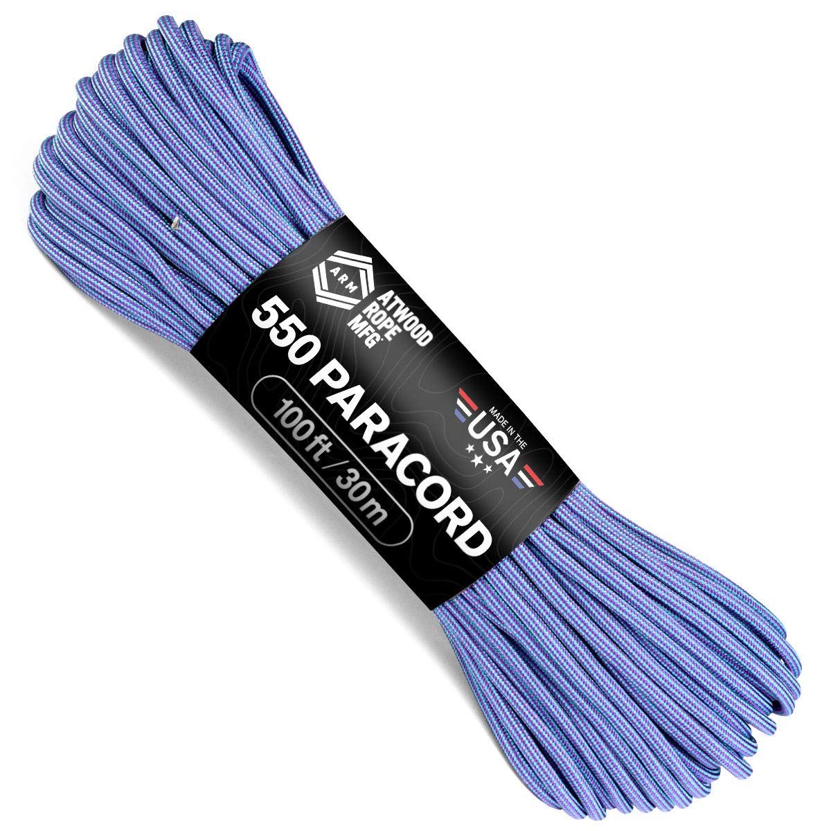 Atwood 550 Paracord 100ft - 7-Strand Nylon Survival Rope for Outdoor, Bracelets & Keychains | USA Made