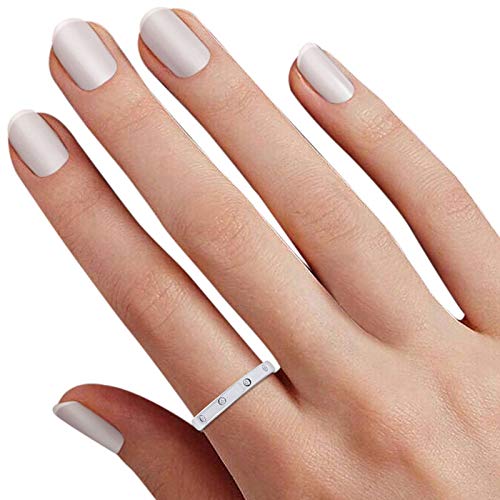 10K Solid Gold Diamond Accent Wedding Band Ring (0.04 CTTW) - Elegant Bridal Jewelry for Engagement, Anniversary & Special Occasions