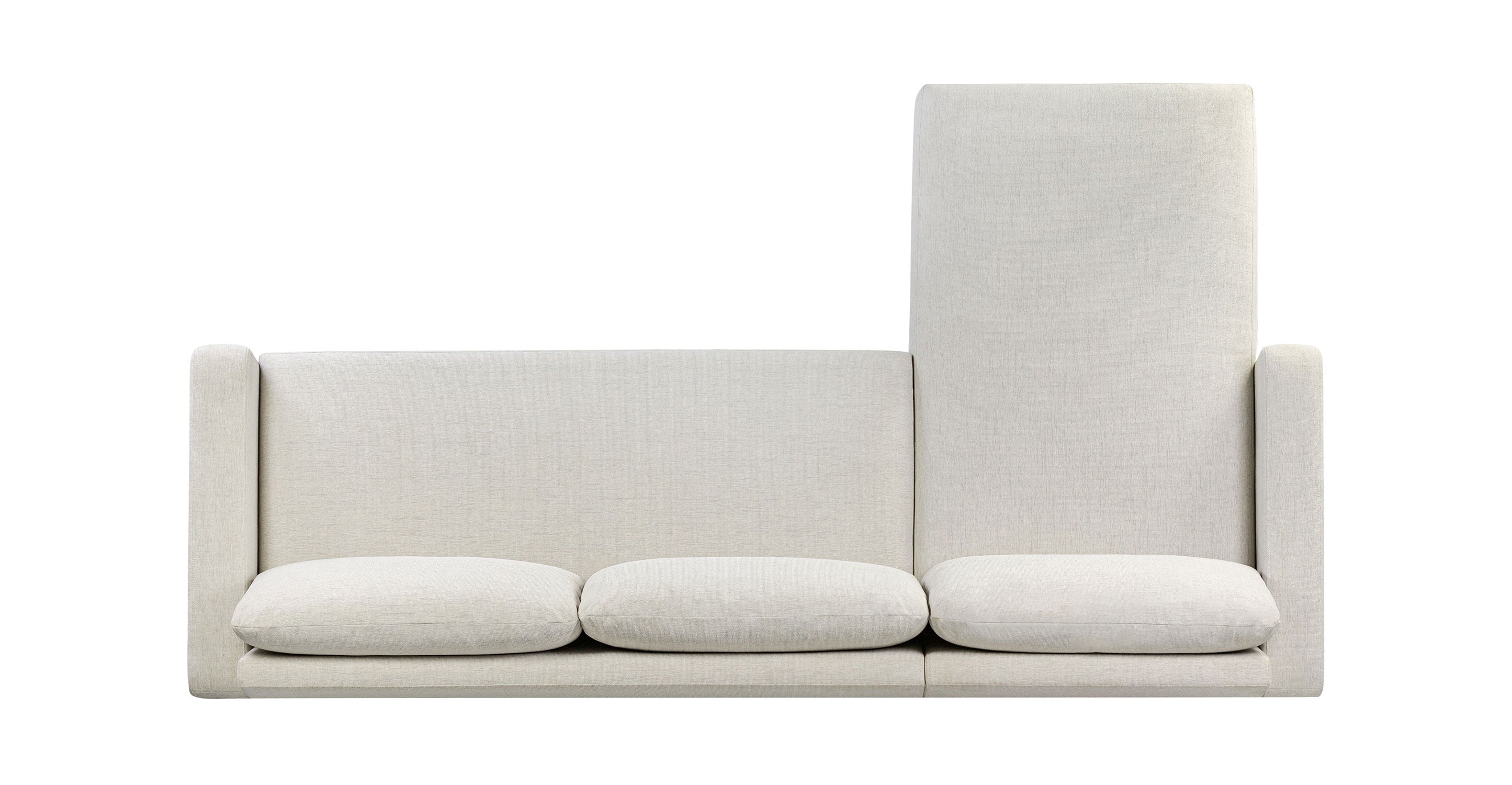 Cambio 115 Reversible Chaise Sectional Sofa - Modern L-Shaped Couch with Reversible Chaise Lounge, Upholstered in Soft Fabric - Perfect for Living Room, Family Room & Home Theater Seating
