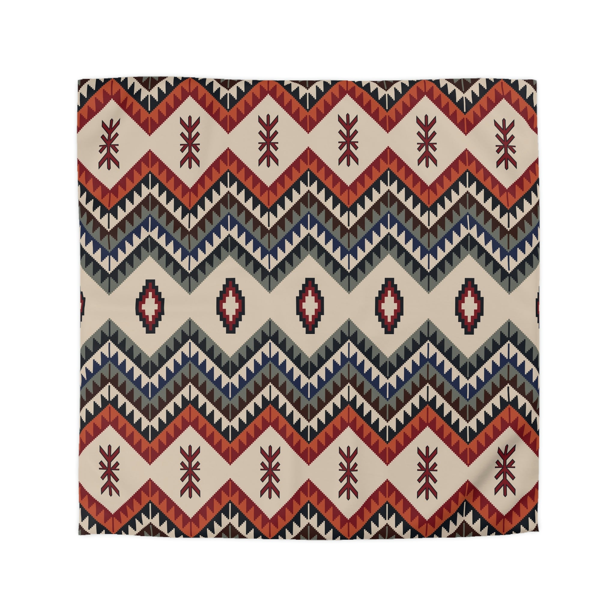 Valencia Valley Soft Microfiber Duvet Cover Set - Southwestern Style King/Queen Size Comforter Cover with Zipper Closure - Southwestern Bedding for Cozy Home & Guest Room Decor