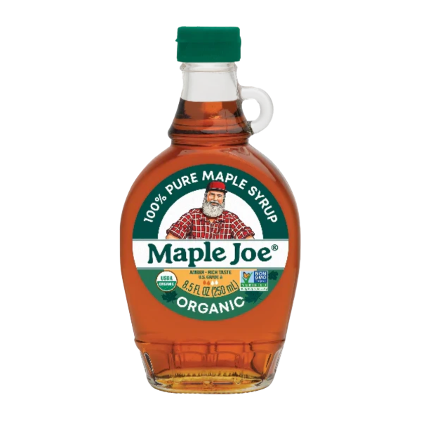 Pure Maple Joe 100% Natural Maple Syrup - Grade A, Organic, No Preservatives - Perfect for Pancakes, Waffles, and Baking | Breakfast & Dessert Essential