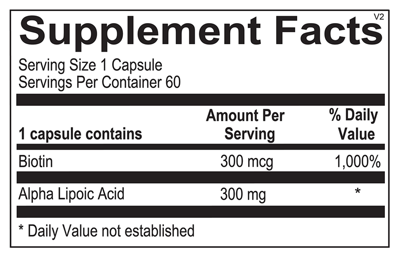 OrthoMolecular Products Lipoic Acid 300 mg Supplement - Antioxidant Support for Energy, Brain & Nerve Health - Perfect for Daily Wellness & Detox Routine