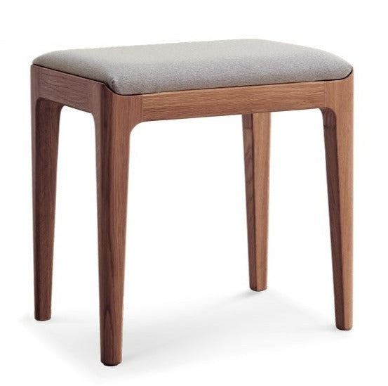 Premium Solid Wood Makeup Stool - Handcrafted Oak, Ash & Black Walnut Vanity Seat | Perfect for Dressing Tables, Bedroom Vanity & Salon Styling Stations