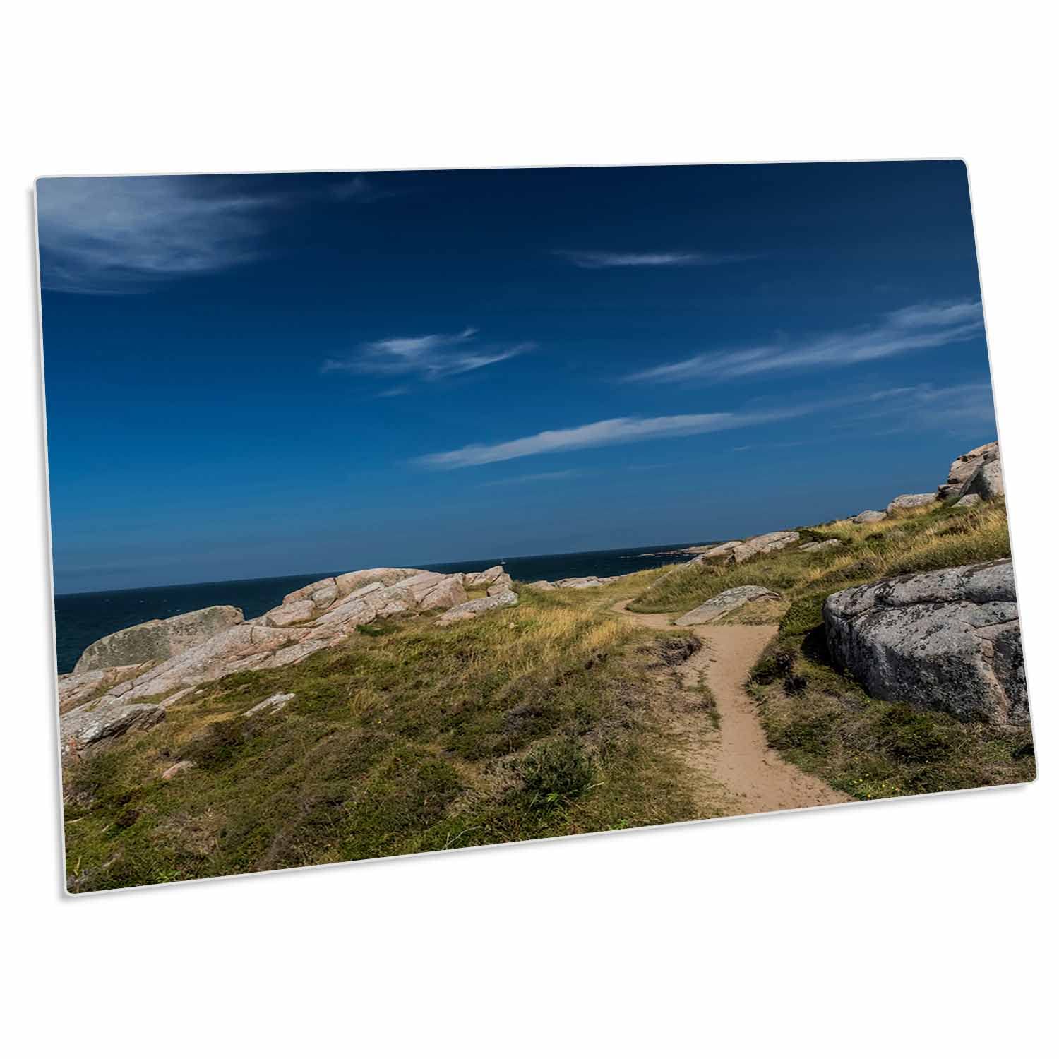 3D Rose Landscape Summer Scenery and Cliffs Desk Pad Place Mats Set - Non-Slip Table Protector for Dining, Office, or Home Decor (dpd-255628-1) - Perfect for Kitchen, Dining Table, and Office Workspace