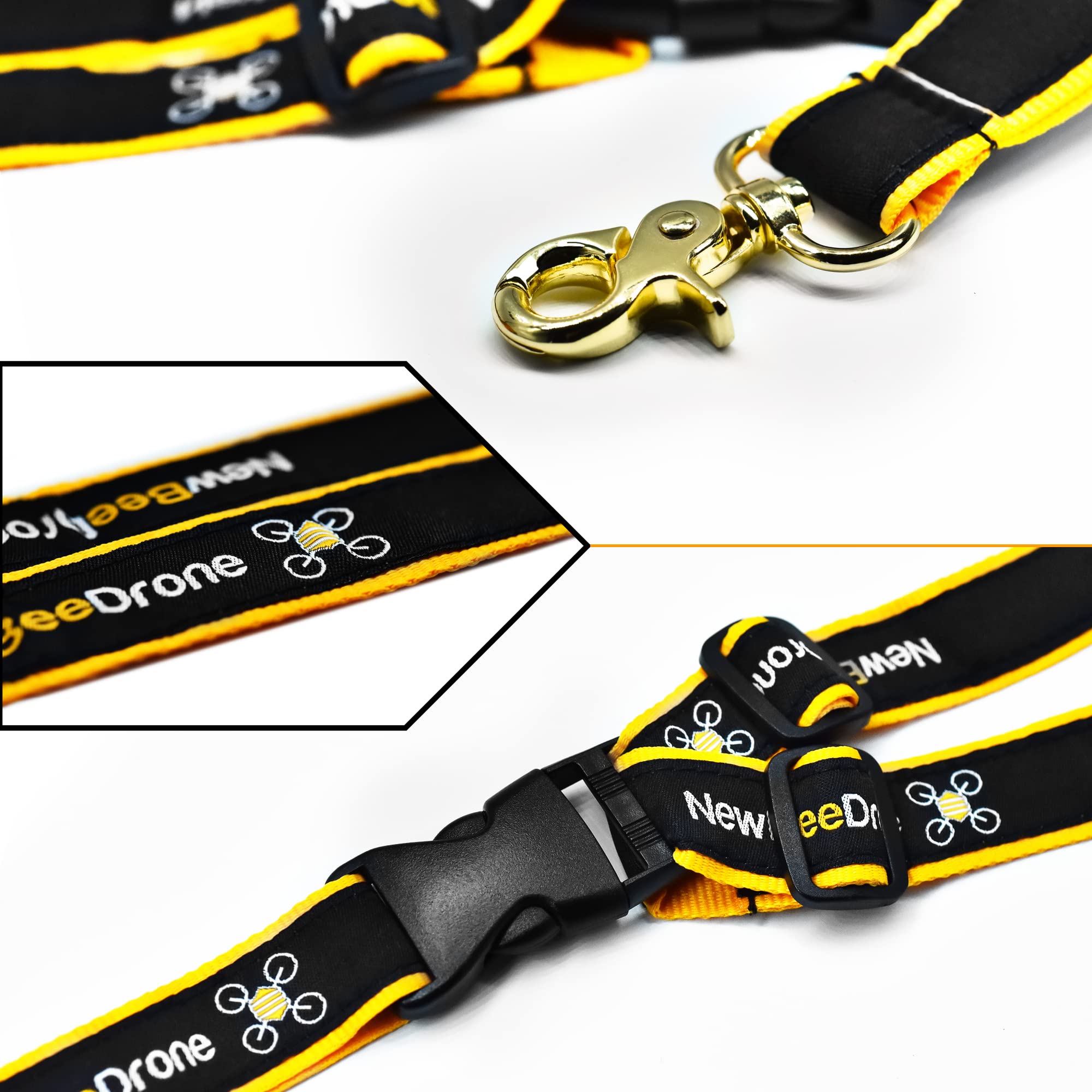 SPEEDY BEE NewBeeDrone Adjustable Detachable Lanyard Strap for DJI FPV & RC Radio Transmitters - Comfortable Neck Strap for Drone Remote Controllers - Perfect for FPV Racing, Aerial Photography & RC Hobbies