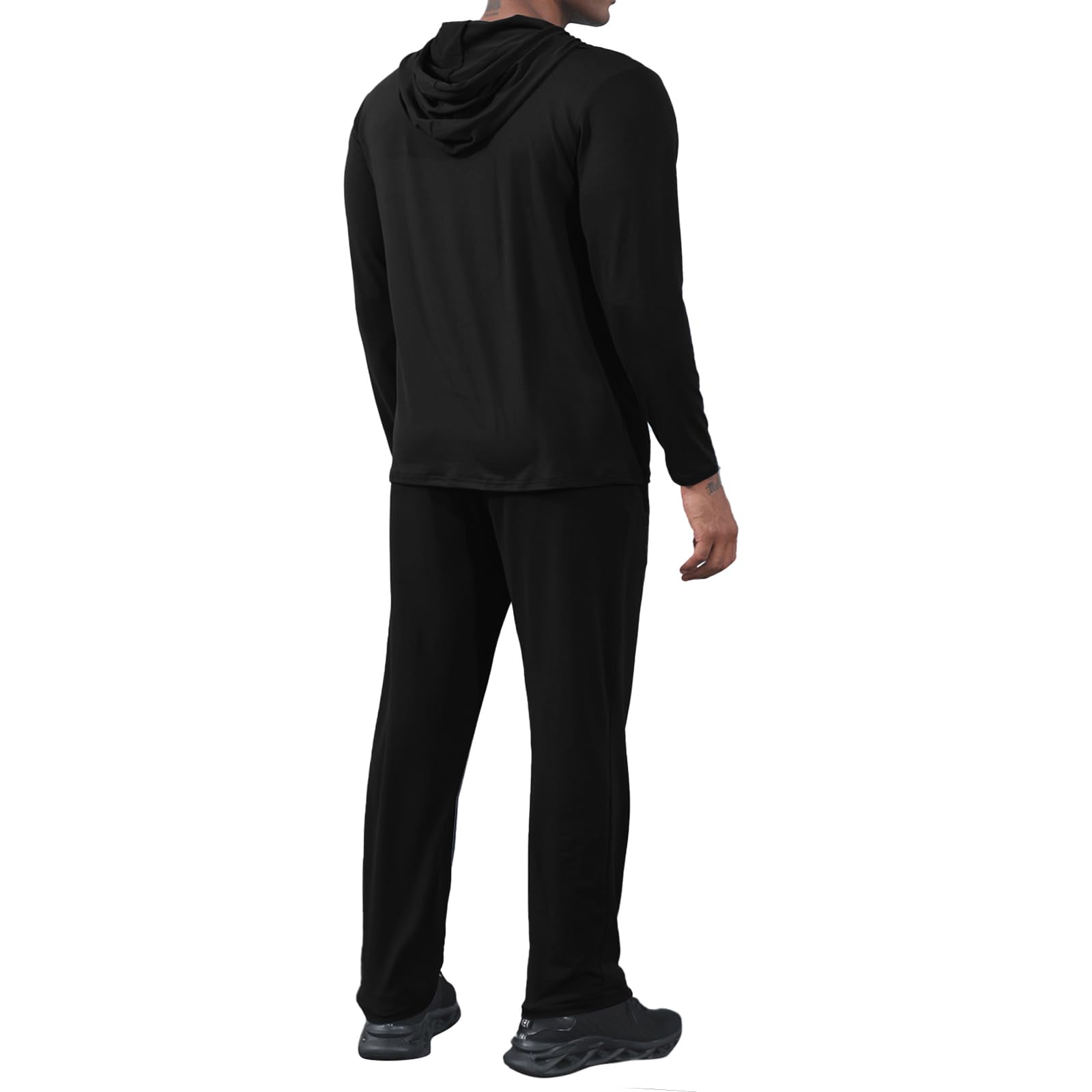 Uni Clau Men's 2 Piece Tracksuit Set - Hoodie & Joggers for Running, Gym, Workout & Casual Wear | Athletic Sweatsuit for Men | Comfortable Sportswear for Jogging, Training & Lounge