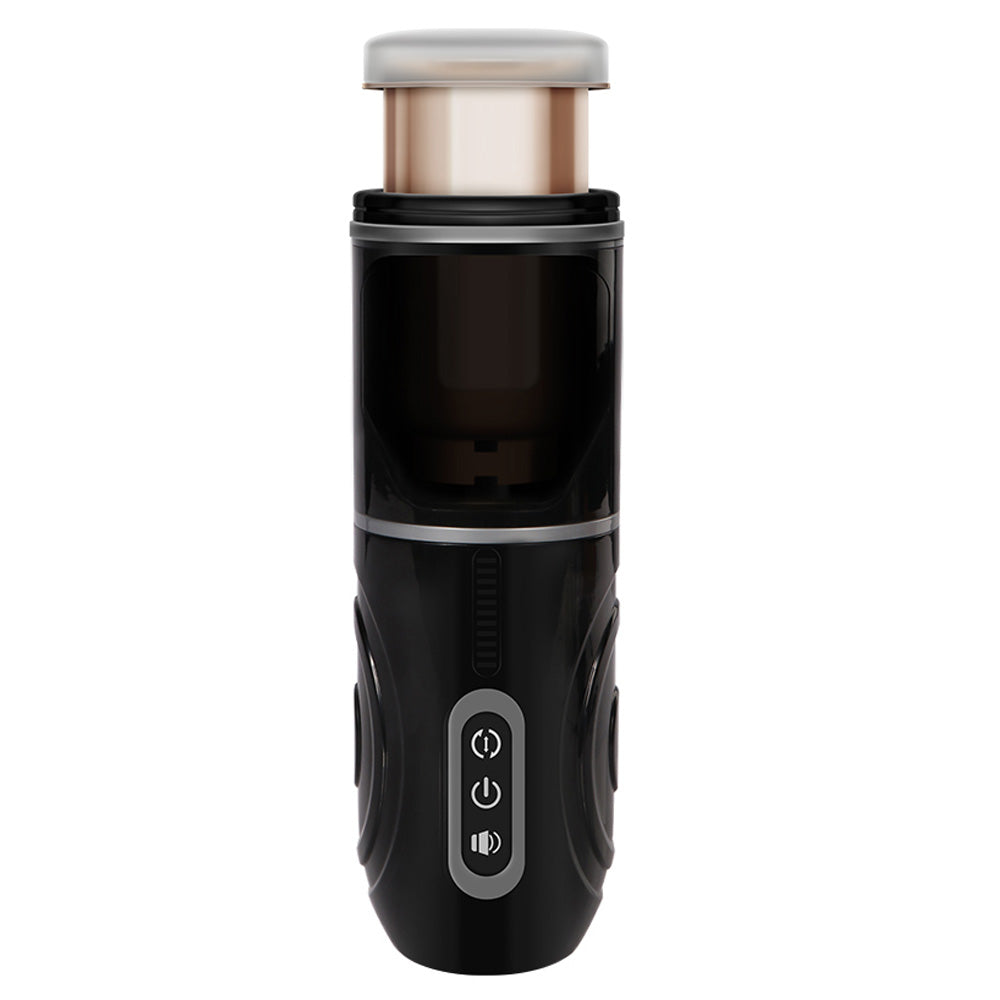 Gia Cup Thrusting Rotating Moaning Masturbator with Suction Mount - Realistic Male Sex Toy for Solo Pleasure & Couples Play - Waterproof & Easy to Clean Adult Toy for Discreet Home Use