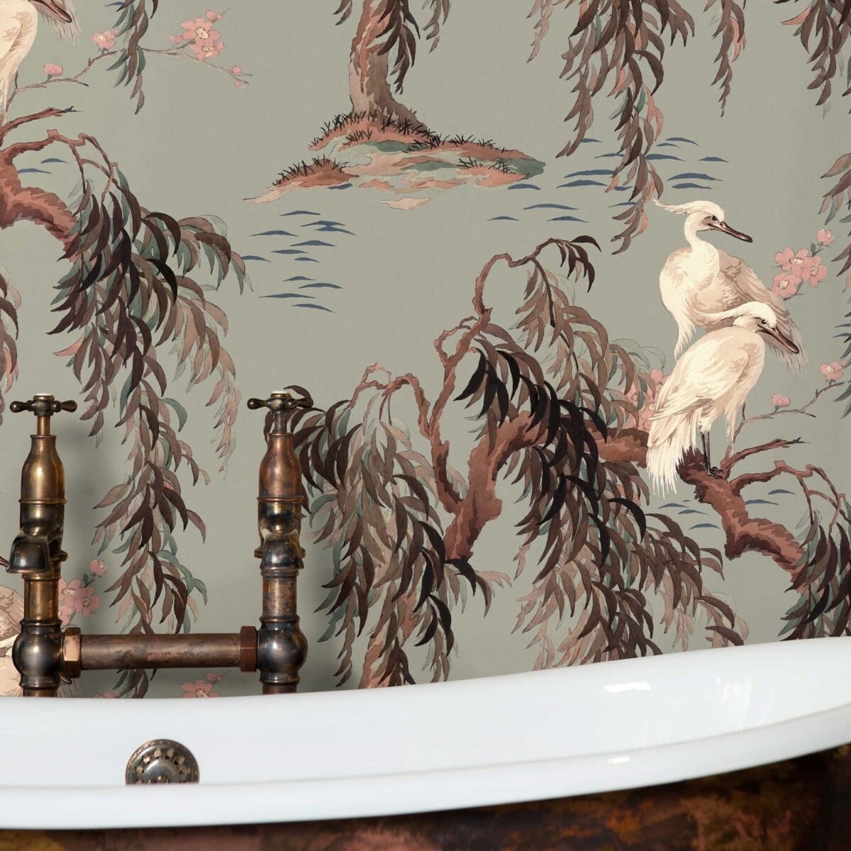 ZEUS Wallpaper Eau De Nil - Premium Peel and Stick Removable Wallpaper for Home Decor | Perfect for Living Room, Bedroom, and Office