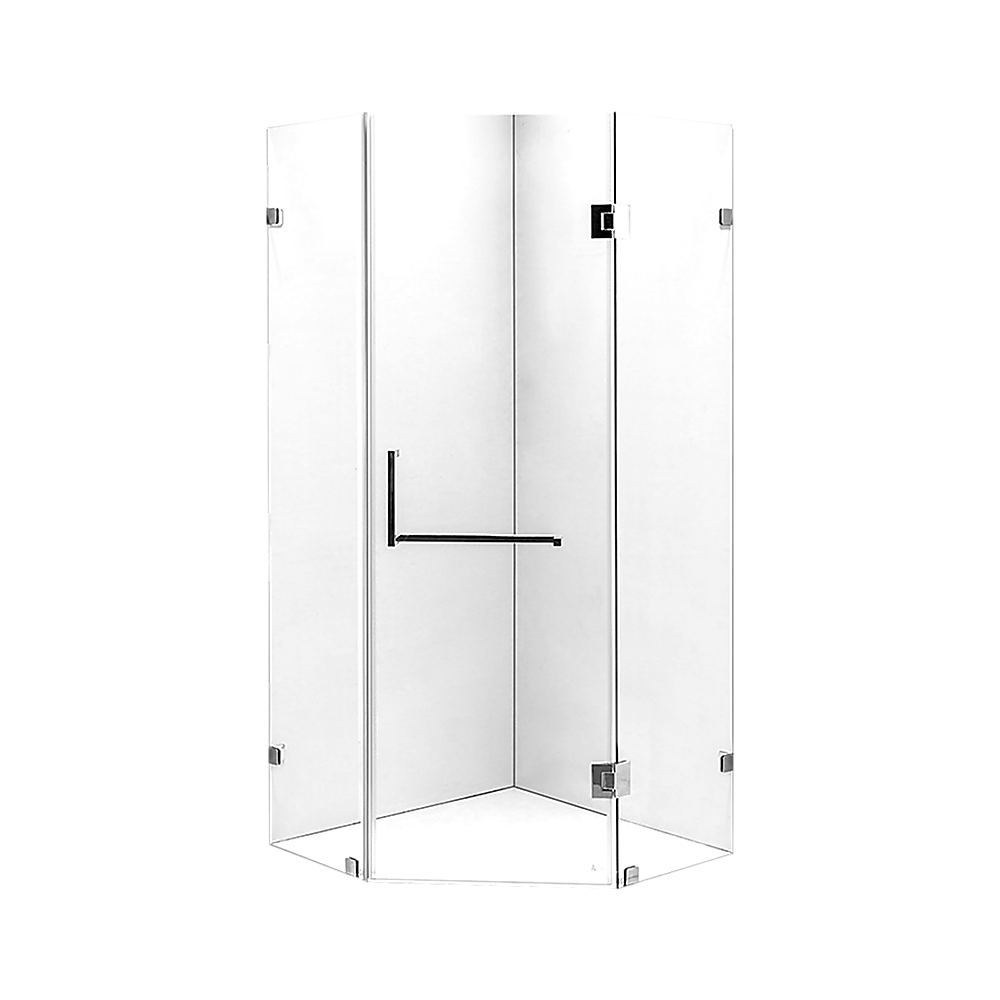 10mm Frameless Glass Shower Screen 1000x1000mm - Premium Bathroom Enclosure by Della Francesca | Perfect for Modern Walk-in Showers and Spa Bathrooms