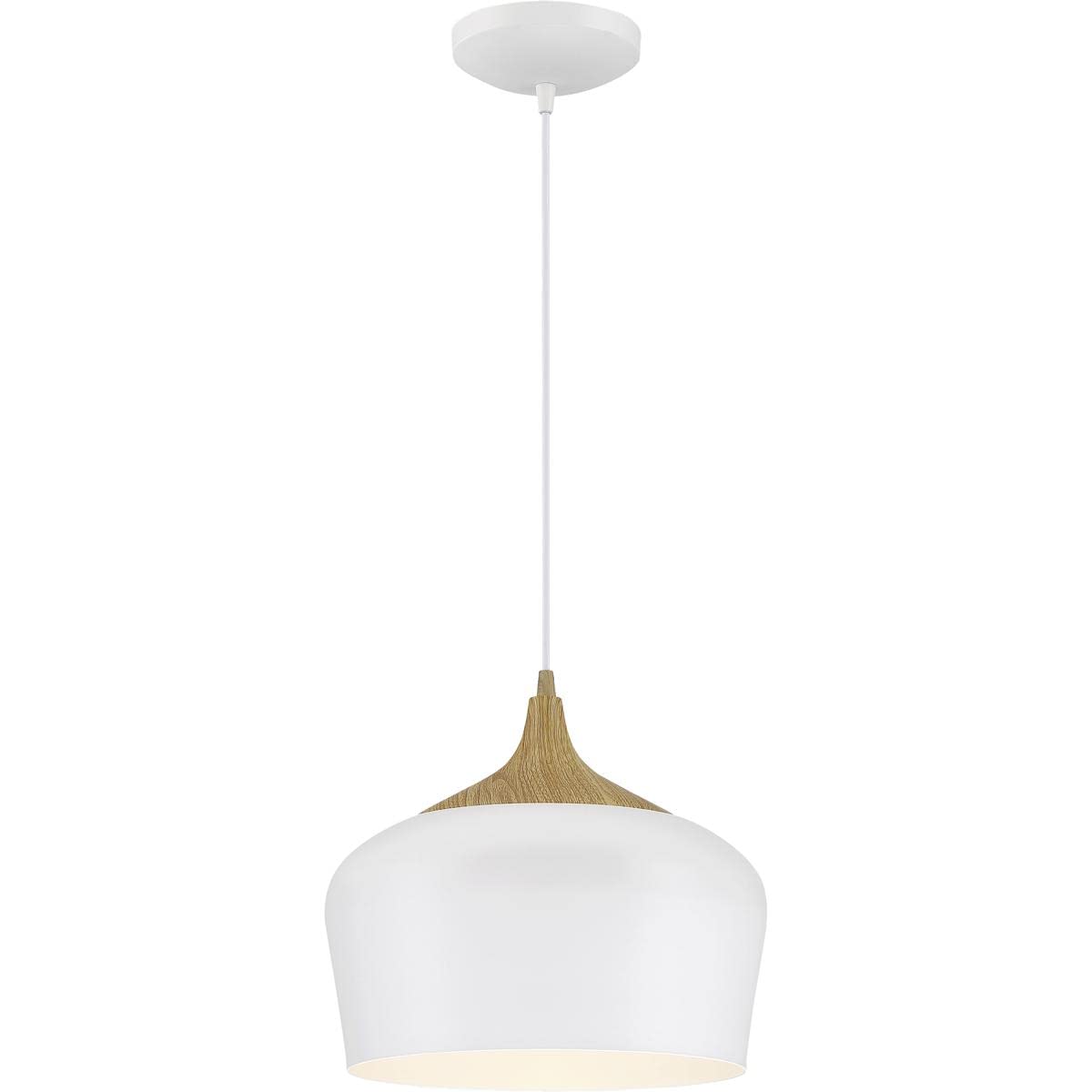 Blend Collection Access 52057-WH/WGN Modern One Light Pendant - Perfect for Kitchen Island, Dining Room or Entryway Lighting