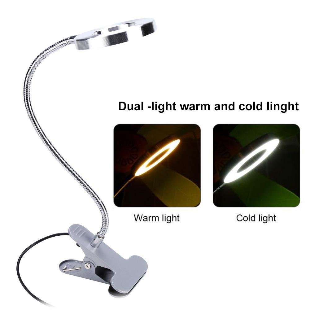 Professional USB Makeup LED Light with Clip - Adjustable Cosmetic Lamp for Eyebrow, Lips & Beauty Salon - Perfect for Home Makeup, Vanity Mirror Lighting & Professional Salon Use