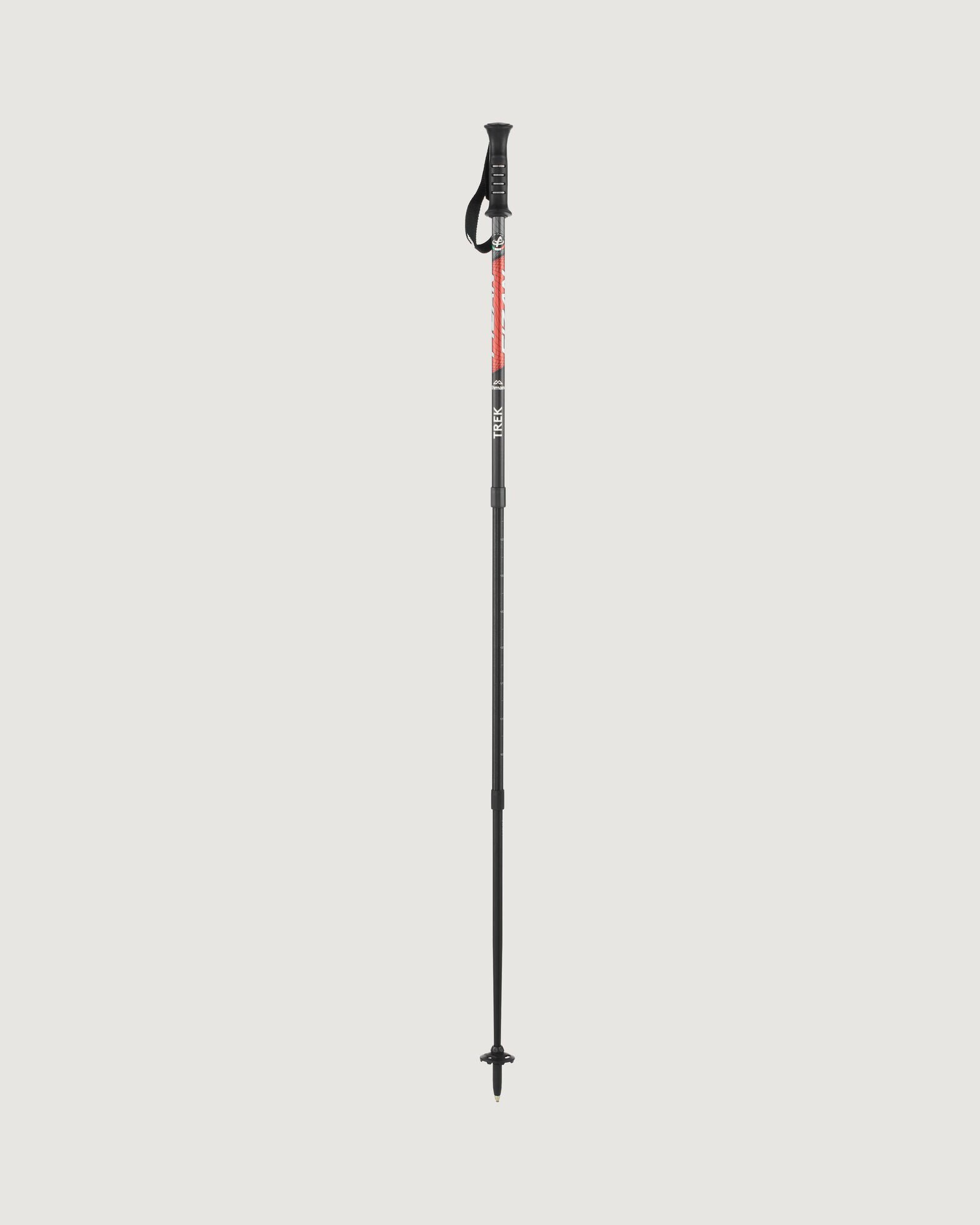 Fizan Trekking Poles Pair - Lightweight Adjustable Hiking Sticks for Men & Women, Black/Red - Perfect for Mountain Climbing, Backpacking & Outdoor Adventures