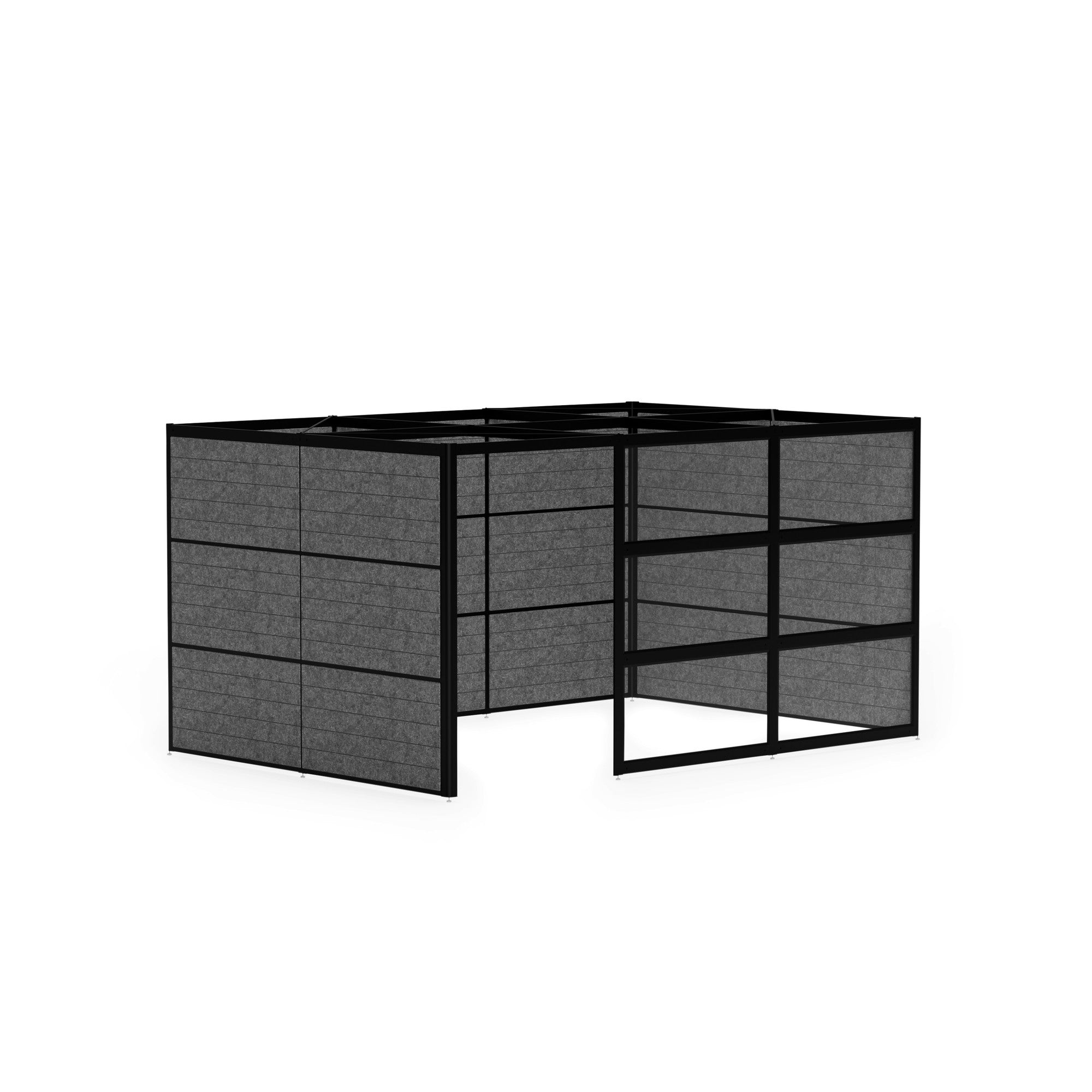 PoppinSpaces Connect Space 108501 - Modular Office Furniture System for Modern Workspaces | Perfect for Home Office, Coworking Spaces & Corporate Environments