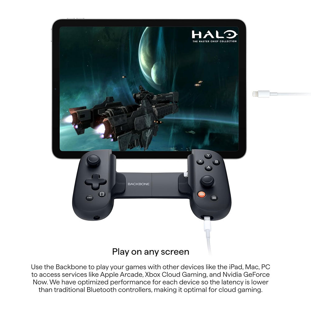 Backbone One (Lightning) 2nd Gen Mobile Gaming Controller for iPhone - Black | Enhanced Gameplay for Call of Duty Mobile, Fortnite & More | Perfect for Travel & Commuting