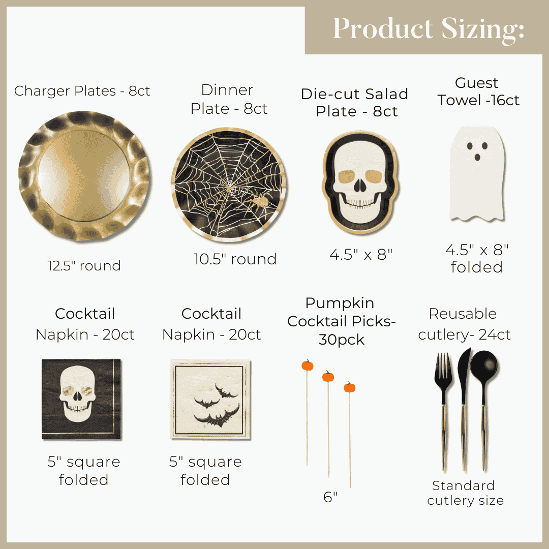 Best Halloween Table Decorations - Classic Spooky Party Supplies for Dining Table & Home Decor | Perfect for Halloween Parties, Dinner Settings & Themed Events
