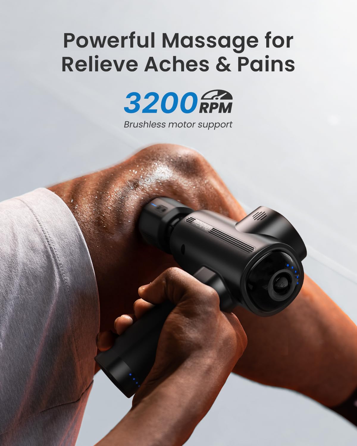 RENPHO Thermacool Deep Tissue Massage Gun with Heat & Cold Therapy Heads - Handheld Muscle Massager for Men, Women & Athletes - FSA/HSA Eligible - Perfect for Post-Workout Recovery, Pain Relief & Relaxation - Includes Travel Case - Ideal Mother's Day Gift for Active Lifestyles