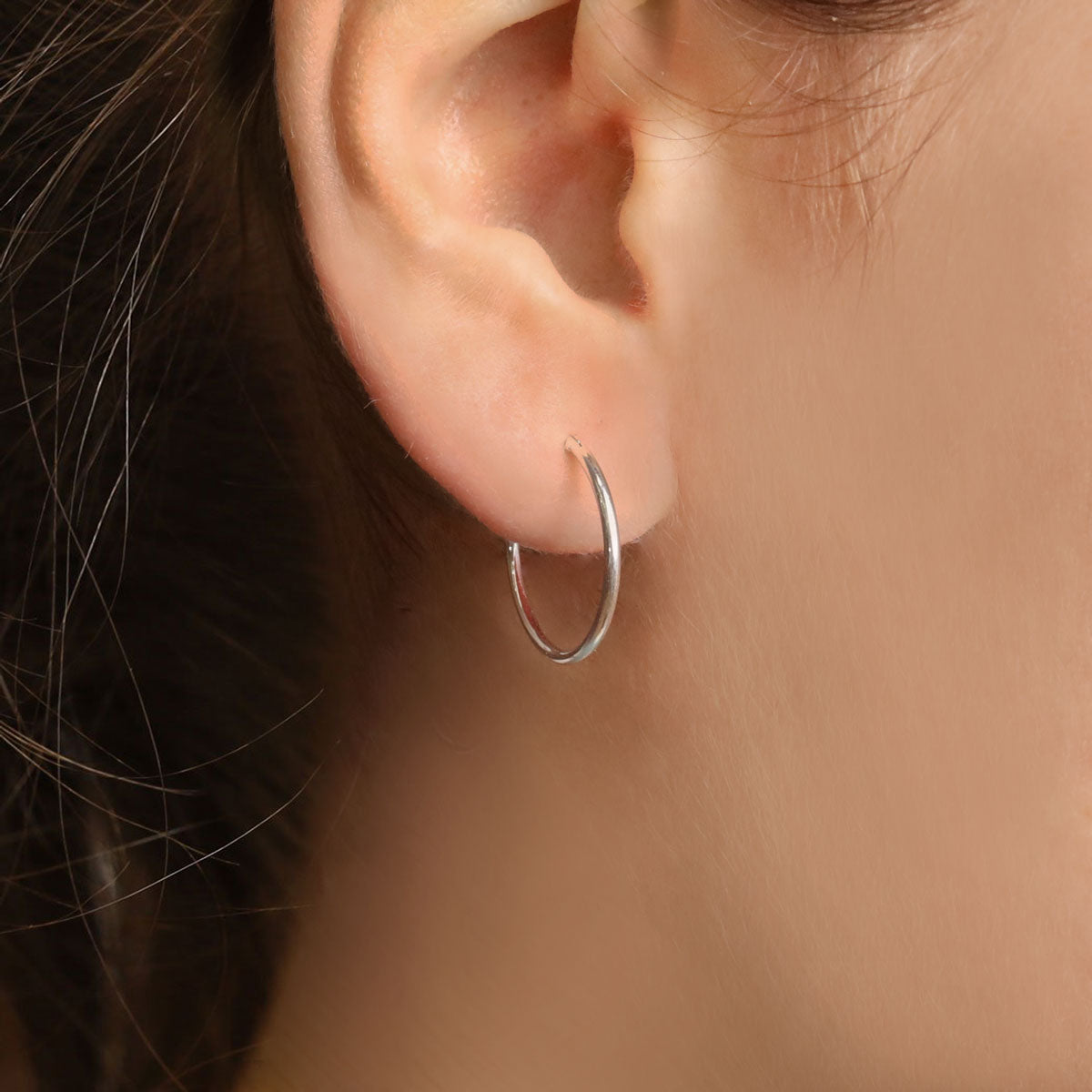 Large Silver Sleepers - Hypoallergenic Stainless Steel Earrings for Women | Perfect for Everyday Wear, Parties & Gifting
