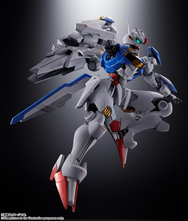 Bandai Chogokin Mobile Suit Gundam: The Witch from Mercury Gundam XVX-016 Aerial Action Figure - Premium Collectible Model Kit for Anime Fans & Gundam Enthusiasts - Perfect for Display, Photography & Role Play Scenes